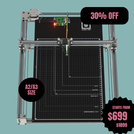 Robot da disegno CoreXY iDraw H SE A3/A2 per artisti: combina il robusto hardware iDraw H con il flessibile software Axidraw