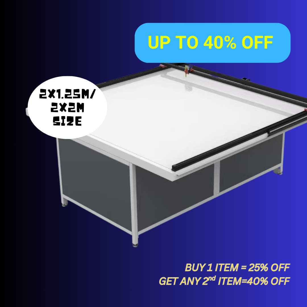 UUNA TEK 3.0 - Tavolo da disegno architettonico e pen plotter tutto-in-uno premium preassemblato (2X1,25M/2X2M) per disegni architettonici con WiFi e scheda SD