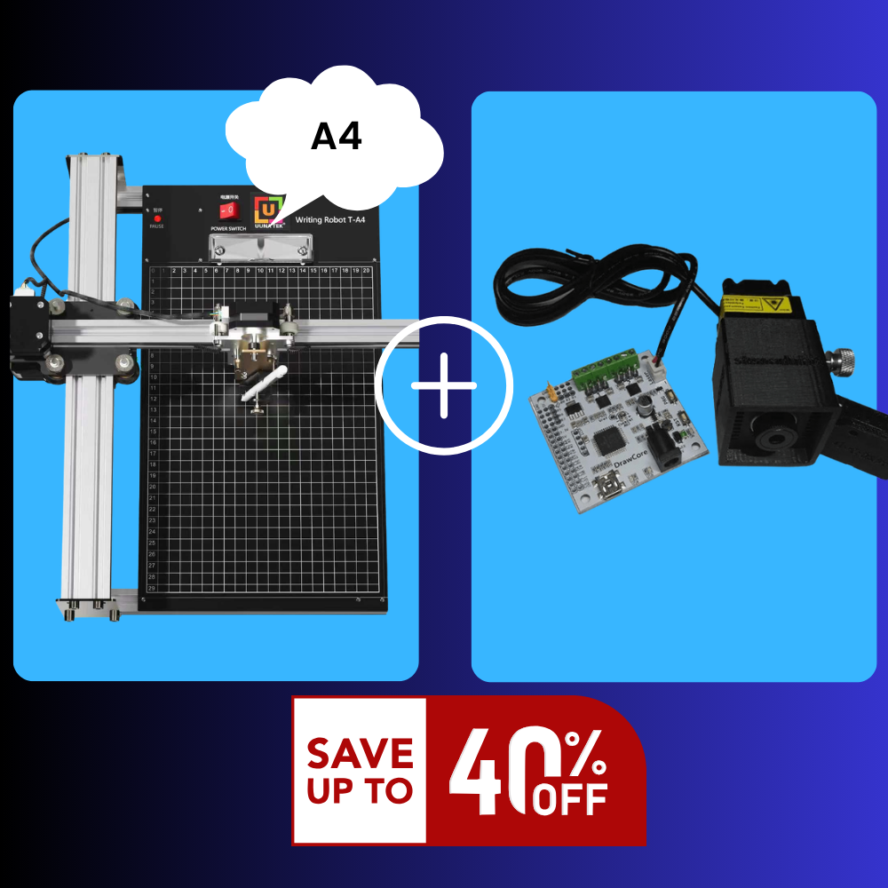 iDraw 2.0 A4+ bundle con testa laser da 2,5W