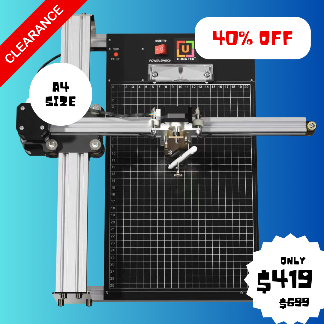 UUNA TEK® iDraw 2.0 - Robot da disegno in formato A4, il miglior plotter a penna entry-level