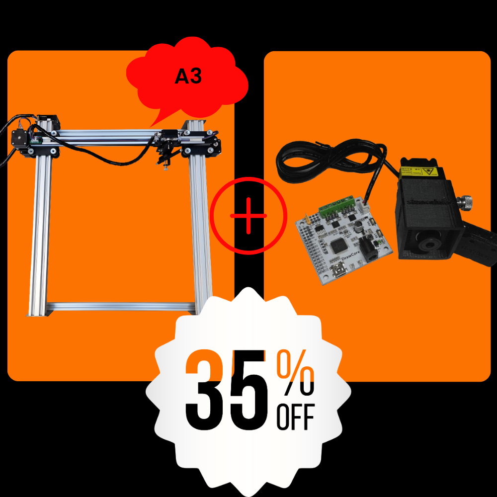 Bundle iDraw H A3+2.5W con testa laser