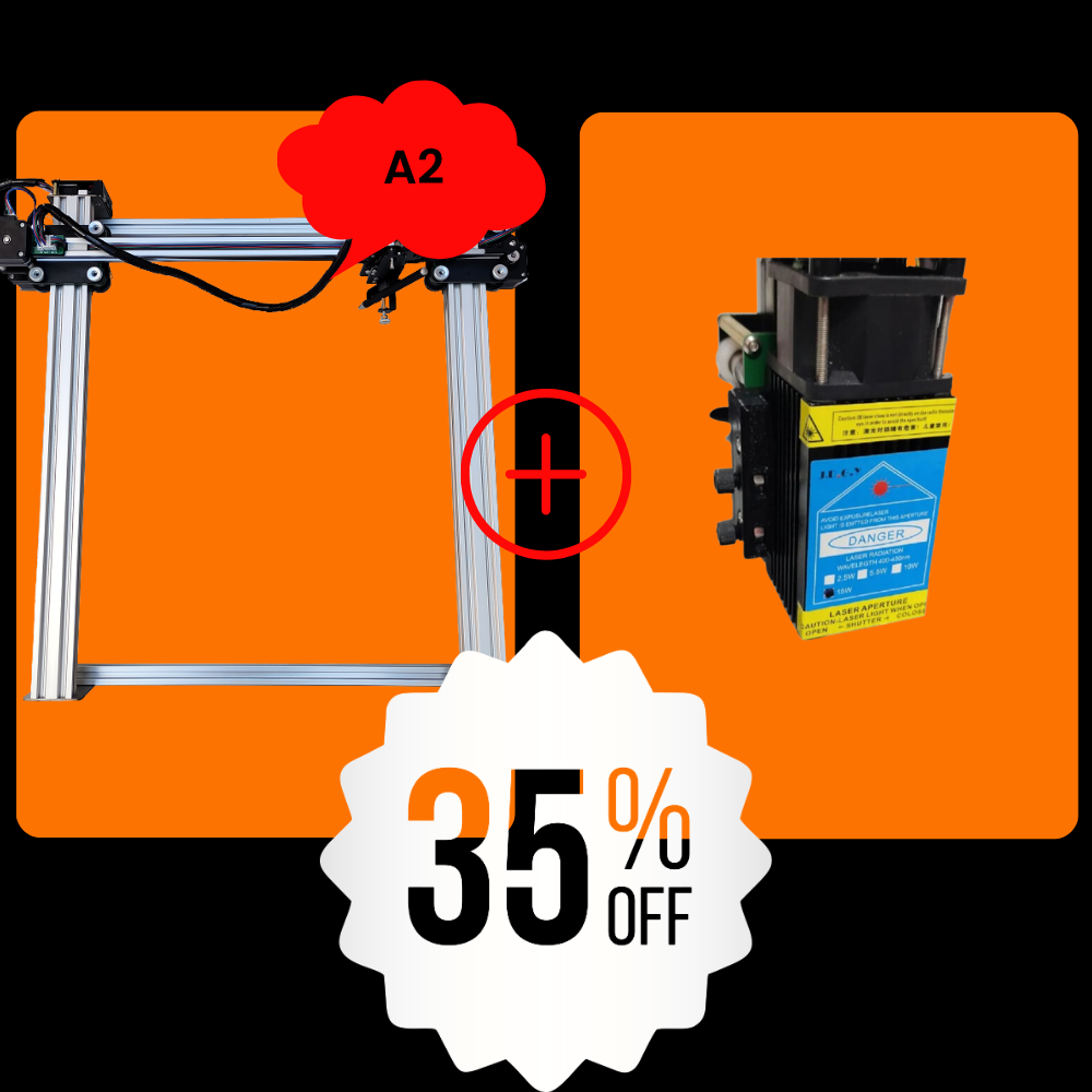 Bundle iDraw H A2+10W con testa laser