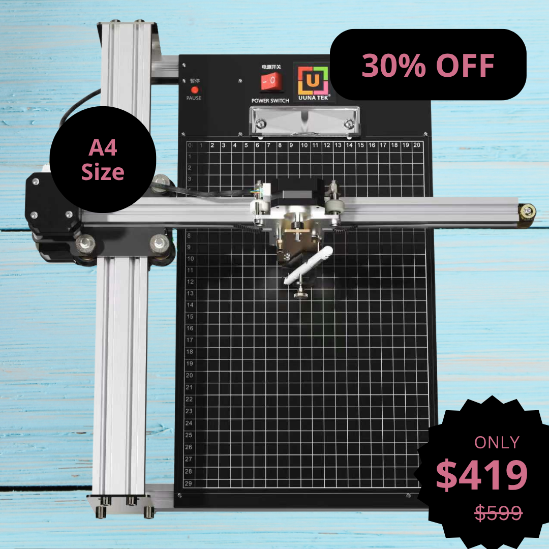 UUNA TEK® iDraw 2.0 - Robot da disegno in formato A4, il miglior plotter a penna entry-level