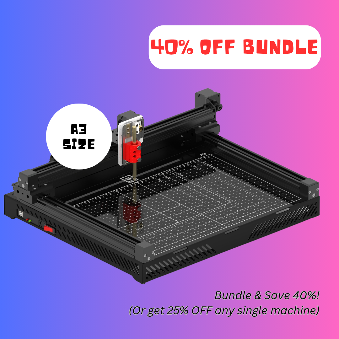 UUNA TEK 3.0 - Plotter a penna preassemblato di fascia alta, tutto in uno, robot da disegno, macchina da scrittura, macchina per firme, formato A3/A2/A1/A0