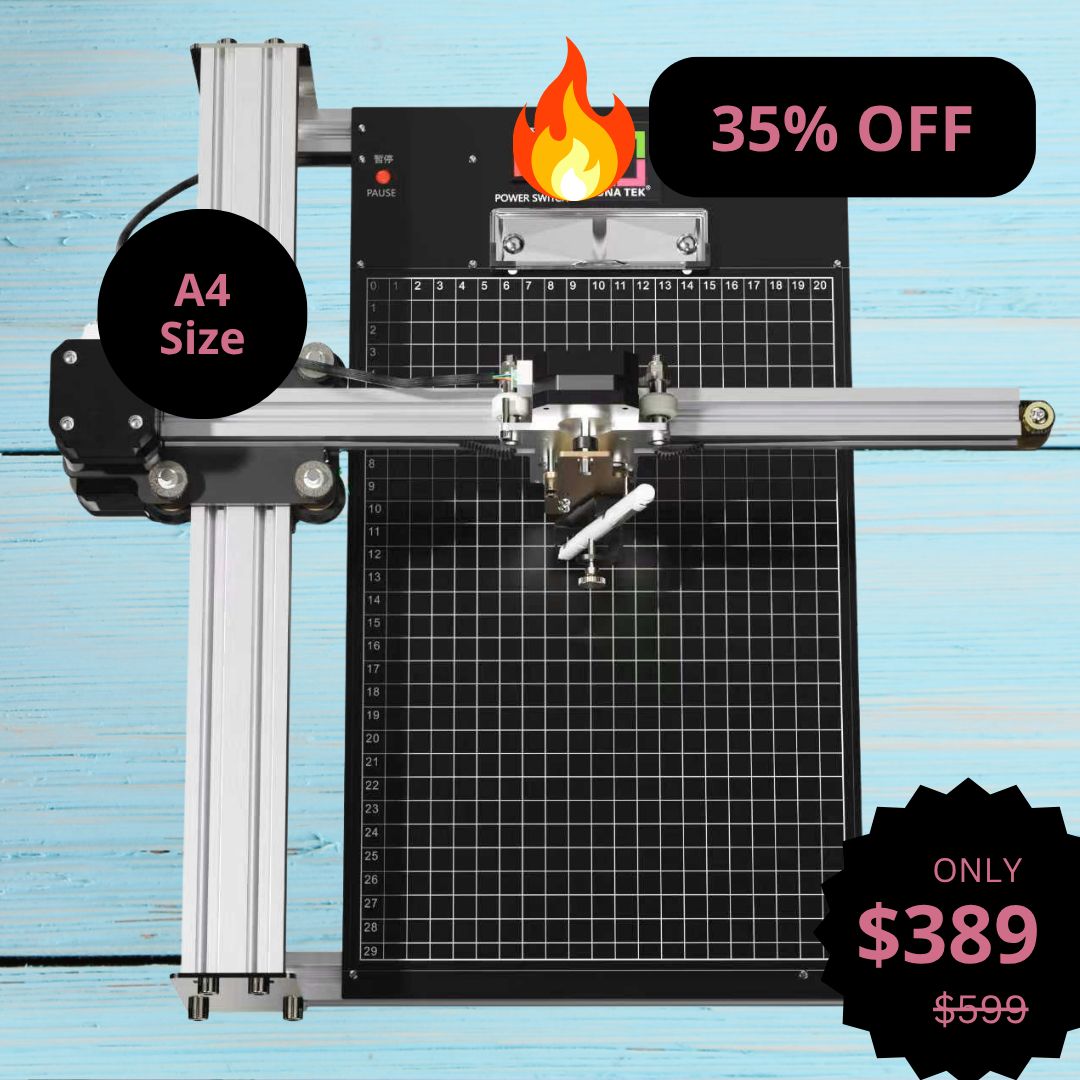 UUNA TEK® iDraw 2.0 - Robot da disegno in formato A4, il miglior plotter a penna entry-level