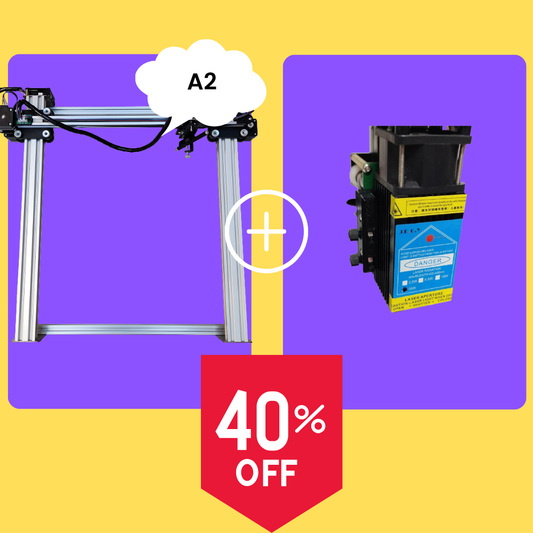Bundle testa laser iDraw H A2+10W