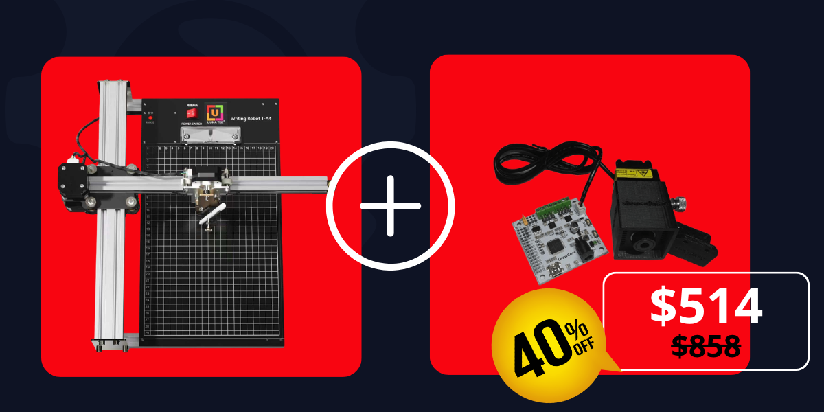 iDraw 2.0 A4+ bundle con testa laser da 2,5W