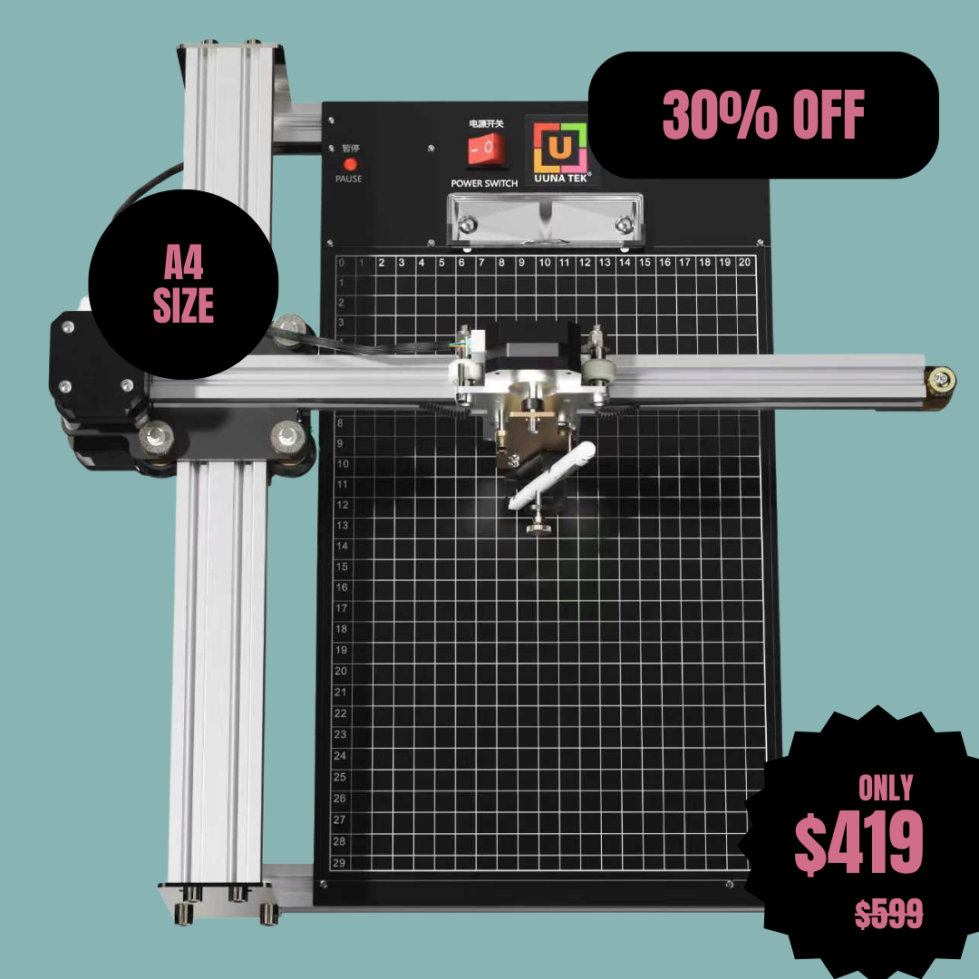 UUNA TEK® iDraw 2.0 - Robot da disegno in formato A4, il miglior plotter a penna entry-level