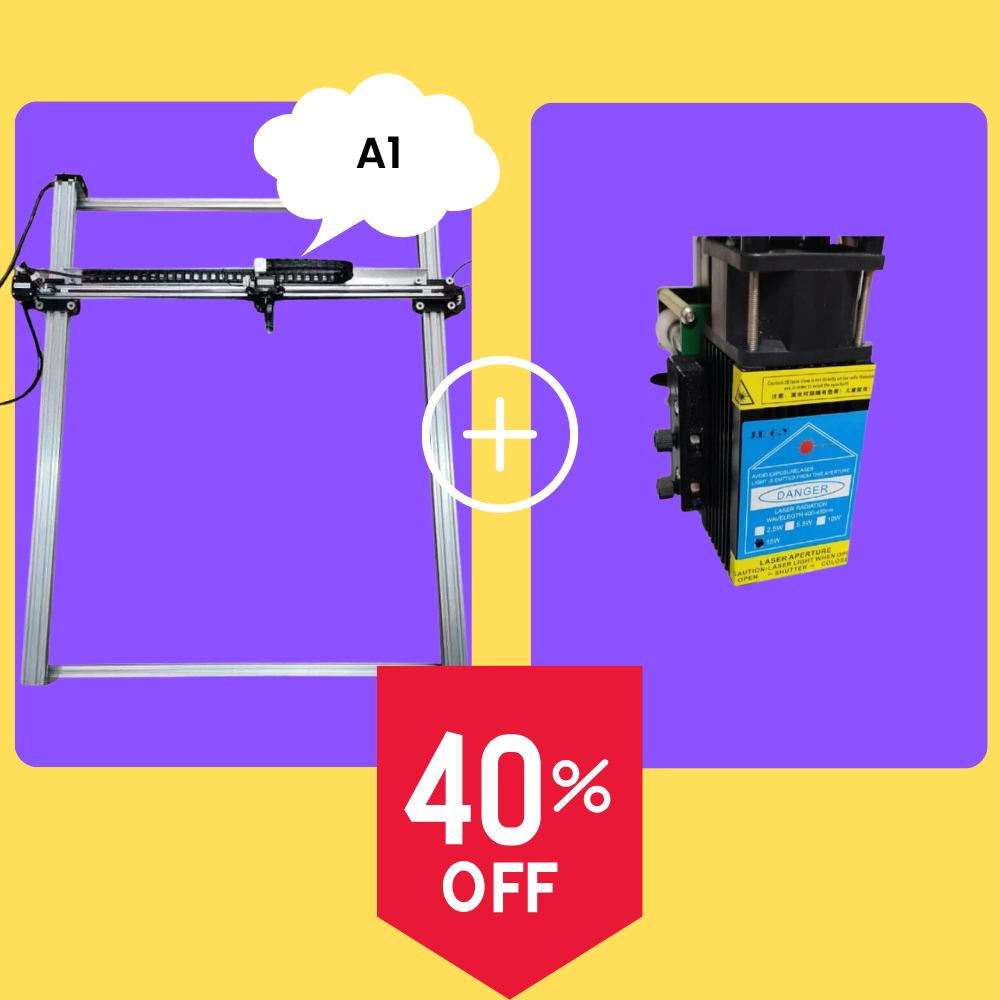 Bundle testa laser iDraw H A1+15W