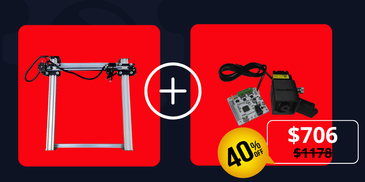 Pacchetto iDraw H A3+2.5W Testa Laser