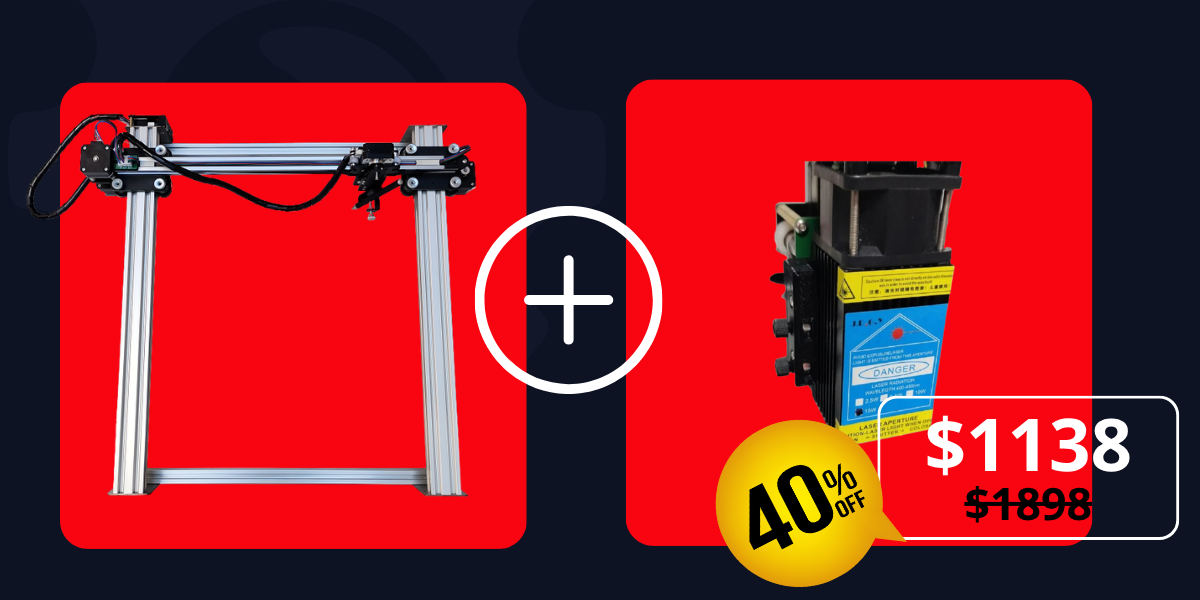 Pacchetto iDraw H A2+10W Testa Laser