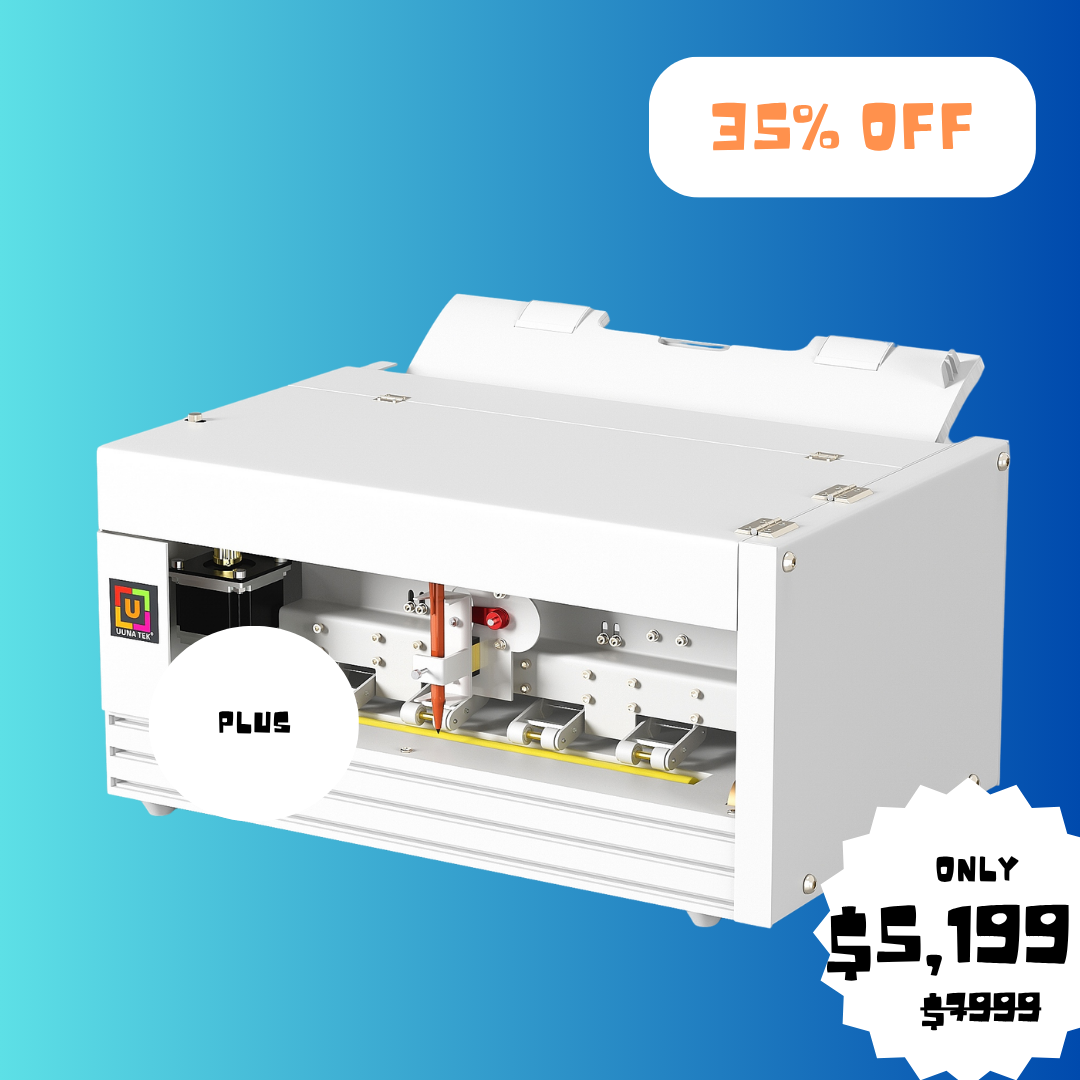 UUNA TEK® iAuto Plus - Macchina per scrivere a mano con alimentatore/Macchina per firma automatica/Macchina per scrivere a mano per lettere/Macchina per scrivere automaticamente, scrive fino a 210 lettere, 80 buste alla volta