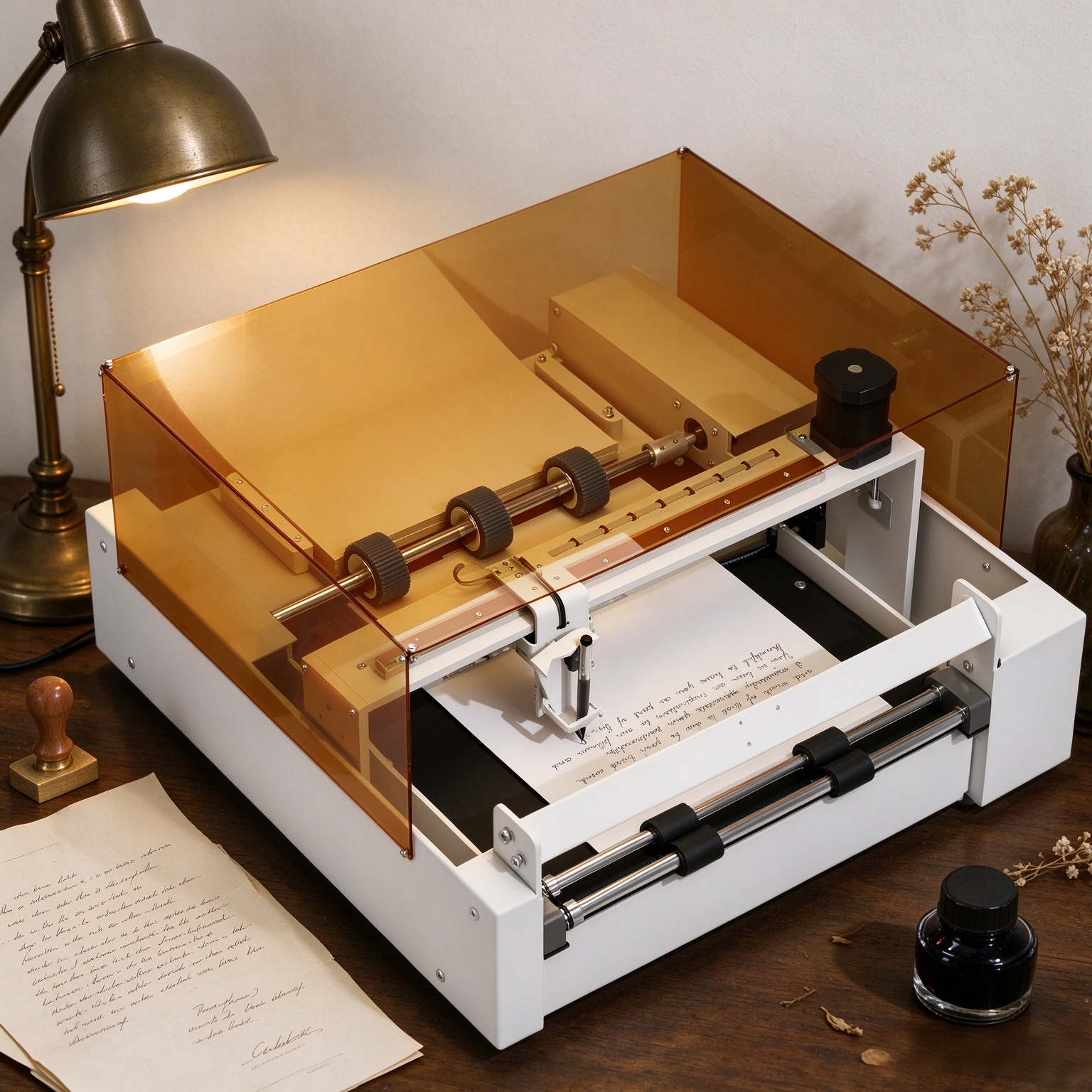 UUNA TEK® iAuto Plus 2.0 - La macchina per la scrittura automatica con IA di nuova generazione, scrive fino a 250 lettere, 95 buste per carico